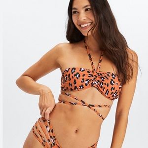 Fabletics NOA bandeau bikini top only NWT